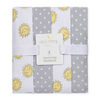 Fall's Creek 4Pk Receiving Blankets - Sun & Dots - English Edition