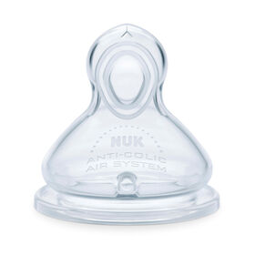 Tétines anti-coliques NUK Smooth Flow, taille 2 (0 mois et plus), paquet de 2