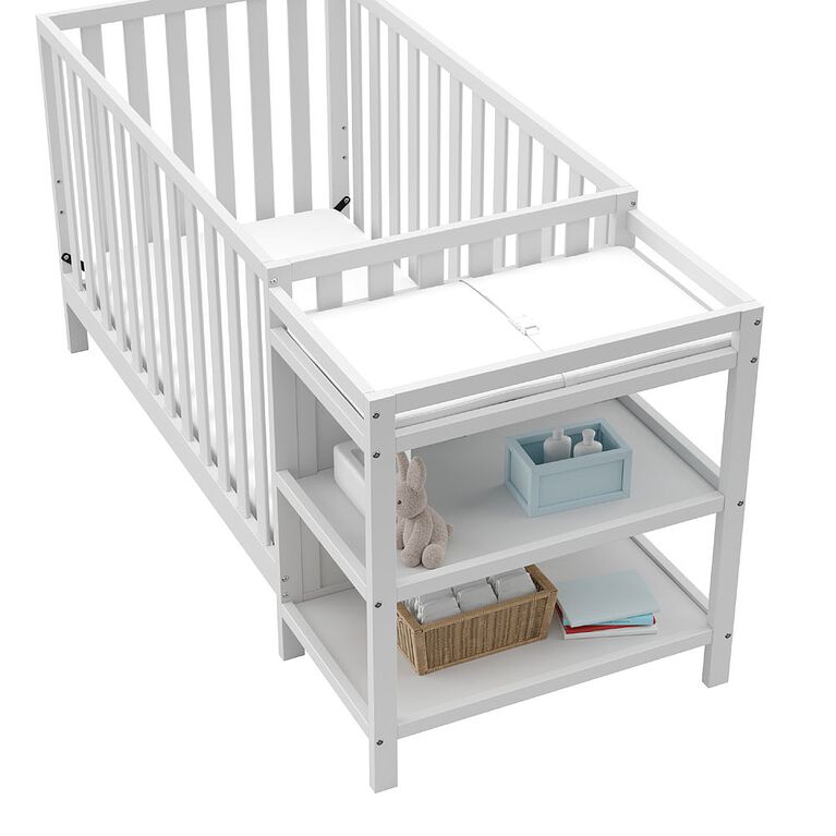 Storkcraft Pacific 4 In 1 Convertible Crib And Changer White Babies R Us Canada