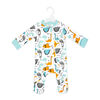 Baby Mode Combinaison interlock : Dinosaure turquoise 12M