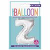 14" Silver Letter Balloons - Z