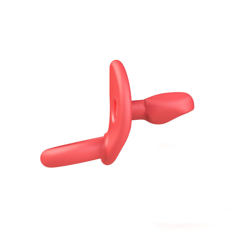 Sucette orthodontic en silicone Boon Jewl étape 2, 2 pk rose