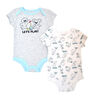 Fisher Price 2 pack Bodysuit - Blue, 6 months