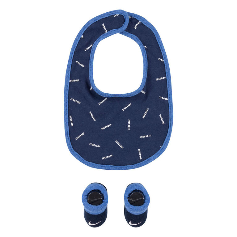 Ensemble Cadeau Nike Just Do It - Bleu Marin, Taille 0-6 mois