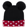Disney Minnie Mouse 3D Cold Weather Hat Black, Red