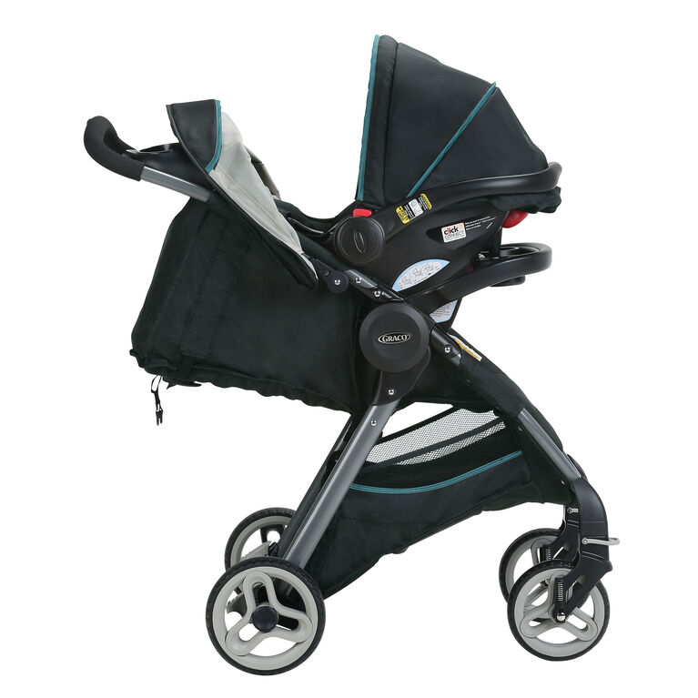 Graco FastAction Fold 2.0 Travel System with SnugRide Click Connect 35 Infant Car Seat - Darcie