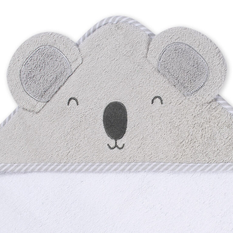 Koala Baby - Serviette à capuche et mitaine tissées ours