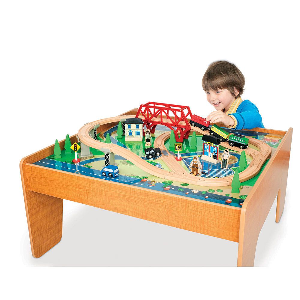 wooden train set imaginarium