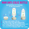 MAM Biberon anti-colique MAM, 5 oz, 2 unités - blanc créme.