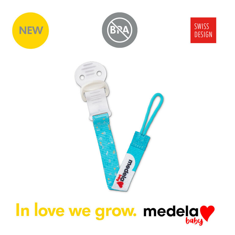 Attache-sucette Medela Baby, très léger et petit, sans BPA. Garçon