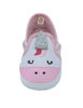First Steps White Canvas Unicorn Girls Sneaker Size 1, 0-3 months - English Edition