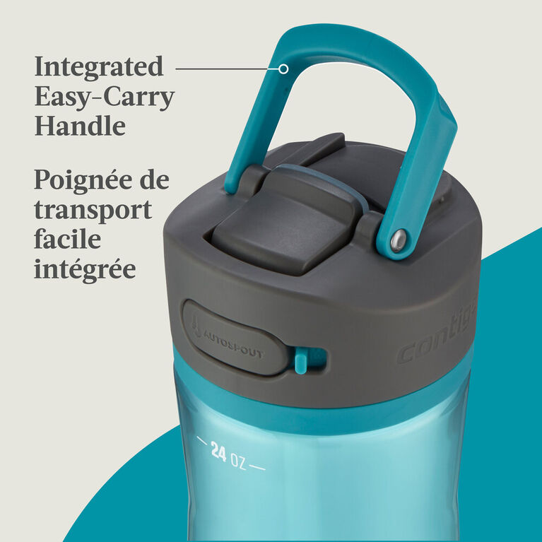 Contigo Ashland 2.0 Water Bottle with AUTOSPOUT Lid, Juniper, 24 oz