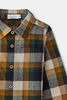 RISE Little Earthling Flannel Shirt Dark Green