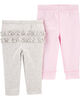 Carter's Emballage de 2 pantalons en coton Assortis 9 mois