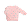 Koala Baby Girls Cotton French Terry Sweatshirt Pink with Foil Hearts 12-18M