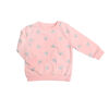 Koala Baby Chandail  fille coton ouaté et éponge  rose avec des Cœurs Metalliques 12-18 mois