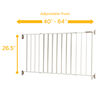 Safety 1st Wide and Sturdy Sliding Metal Gate - White