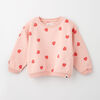 sweet slouchy sweatshirt , 12-18m - light pink print