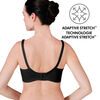 Soutien-gorge d'allaitement et d'expression 3 en 1 Medela - Respirant et léger pour un confort ultime lors de l'allaitement, de l'expression avec tire-lait électrique ou de l'expression dans le soutien-gorge, Noir Grand