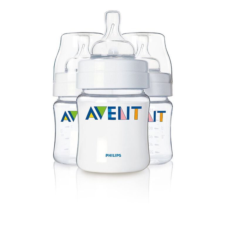 Philips AVENT - BPA Free Classic 4 Ounce Polypropylene Bottles, 3-Pack