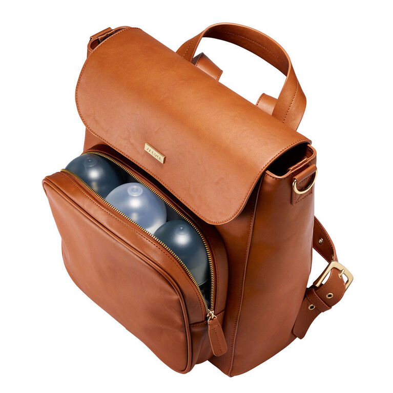 JJ Cole Brookmont Backpack Baby Diaper Bag - Cognac