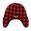 FlapJackKids - Baby, Toddler, Kids, Boys Reversible Sherpa Fleece Hat - Double Layered - Black Bear/Aviator - Small 6-24 months