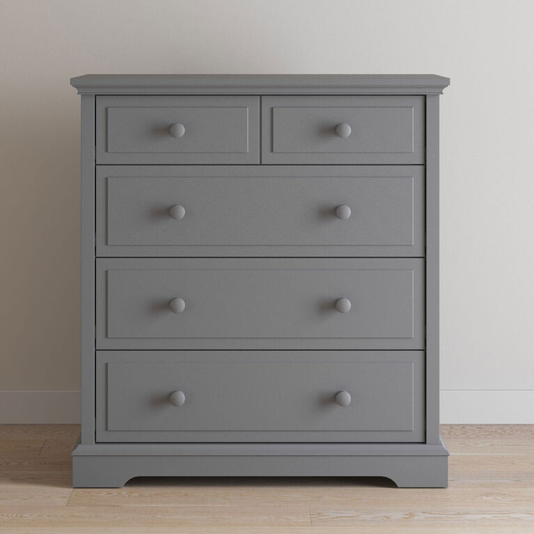Child Craft Camden Ready to Assemble 4Drawer Chest Cool Gray