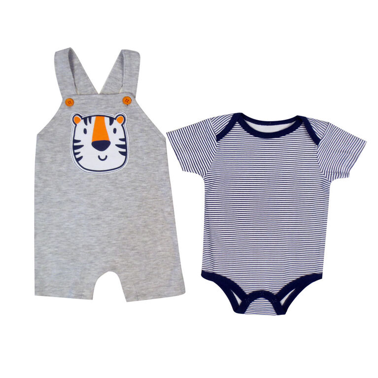 Rococo Romper set - Grey, 9 Months