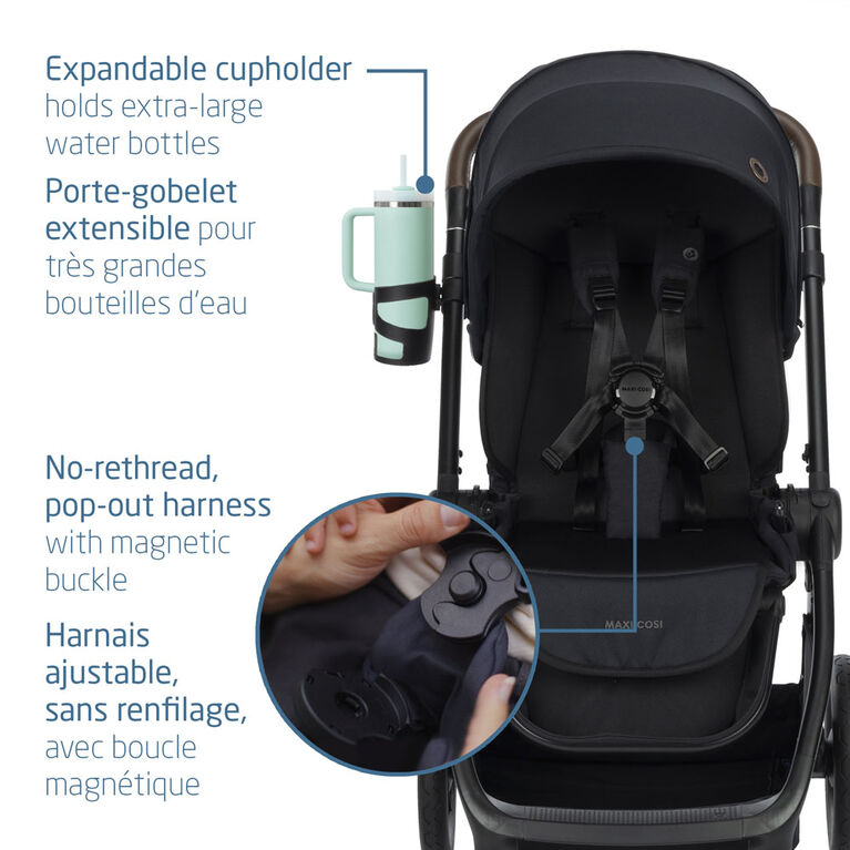 Maxi-Cosi Oxford Stroller - Essential Black