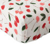 Red Rover - Cotton Muslin Changing Pad Cover - Cherries - R Exclusive