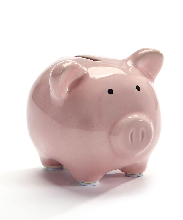 Pink Ceramic Piggy Bank Small