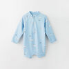 wavy baby rashguard shorty, 18-24m - light blue