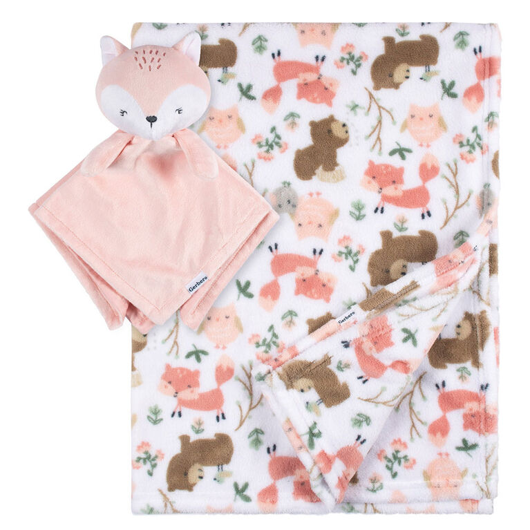 Gerber Childrenswear - Ensemble Couverture 2 pièces + Sécurité - Renarde