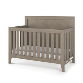 Child Craft Kieran 4-in-1 Convertible Crib, Crescent Gray