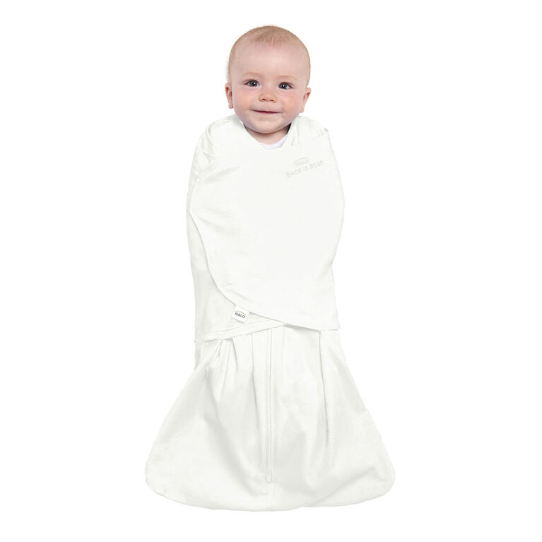 HALO SleepSack Swaddle - Cotton - Cream Newborn 0-3 Months
