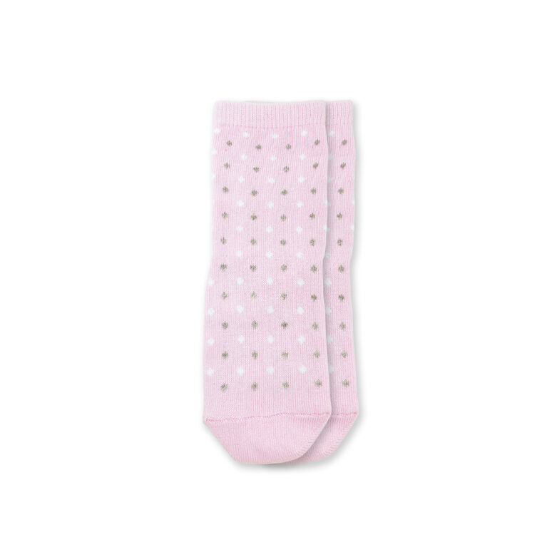 Chloe + Ethan - Toddler Socks, Pink Polka Dots