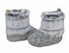 First Steps Gray Sweater Knit with Ombre Faux Fur Booties Size 1, 0-3 months