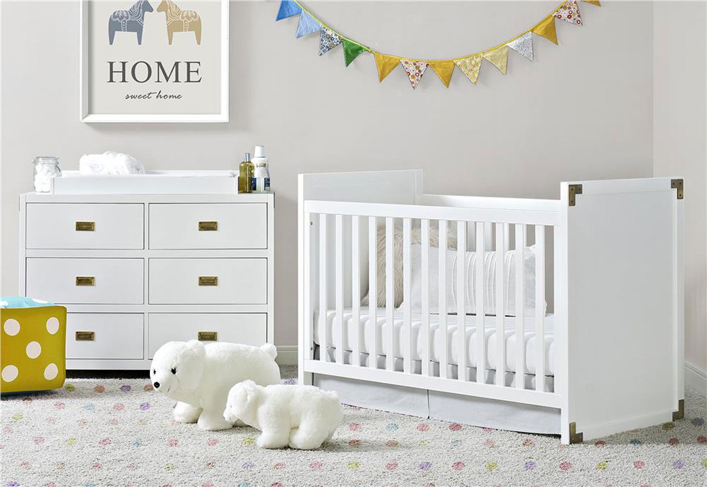 Baby Relax Miles 6 Drawer Dresser White