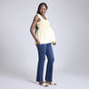 Motherhood Ruffle Sleeve Smocked Babydoll Top
