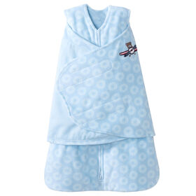 Halo SleepSack Swaddle - Blue Aviator - Micro-Fleece - Newborn