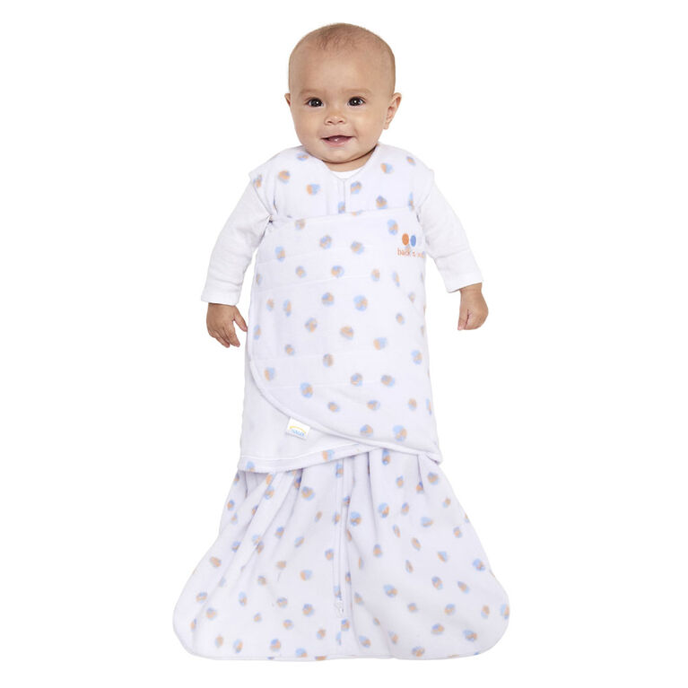 HALO SleepSack Swaddle Watercolour Dots Microfleece Newborn