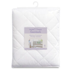 Koala Baby - Quilted Waterproof Mattress Protector 2 Pk - White