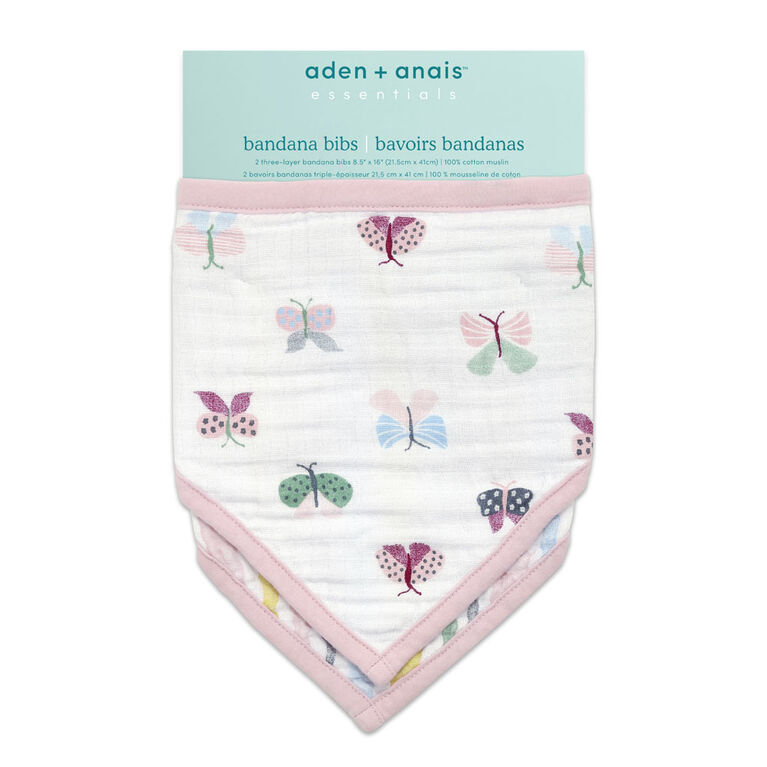 Aden Essentials - Floral Fauna Bandana Bib 2-Pack