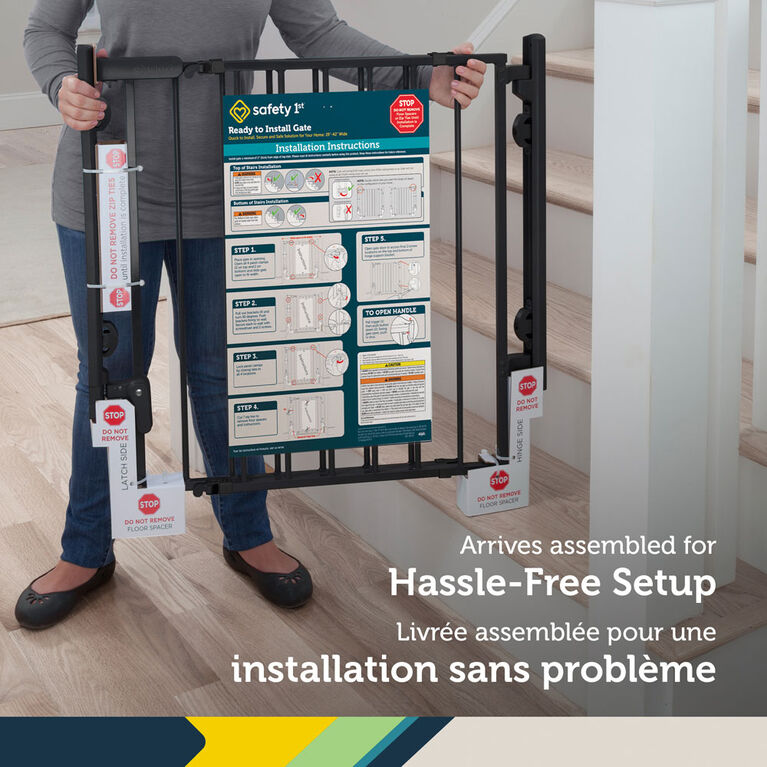 Safety 1st Ready To Install Everywhere Gate - Black