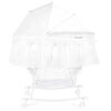 Lacy Portable 2In1 Bassinet&Cradle-White