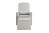 Chaise berçante pivotante avec tabouret et coussin lombaire Chloé