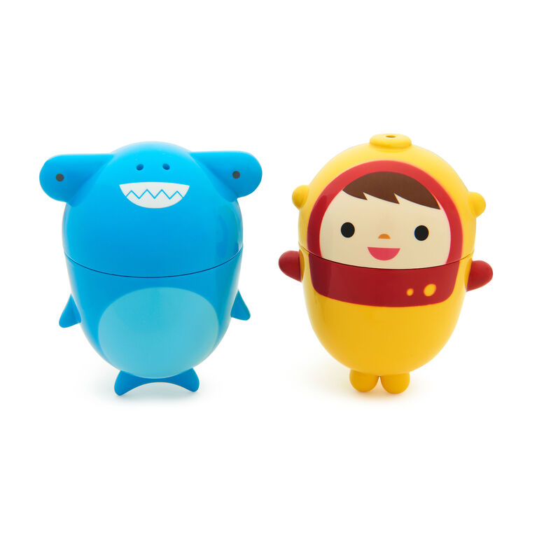CleanSqueeze Mold-Free Bath Squirts- Scuba & Shark
