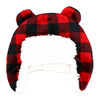 Baby Mode Signature Casquette Sherpa Hunters avec ensemble de bottines assorties : plaid de buffle rouge