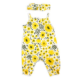 Sterling B&eacute;b&eacute; jaune 2 pi&egrave;ces romper ensemble 