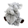 Amor Bebe Ridged Plush Toy with Nunu: Grey Elephant